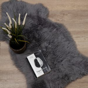 WOOOL Schapenvacht - Australisch Grijs (Flat Lay)
