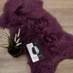 WOOOL Schapenvacht - Australisch Paars (Flat Lay)