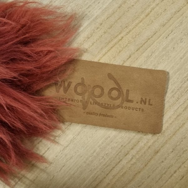WOOOL Schapenvacht - Australisch Rood (Label)