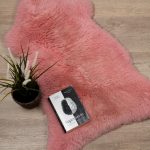 WOOOL Schapenvacht - Australisch Roze (Flat Lay)