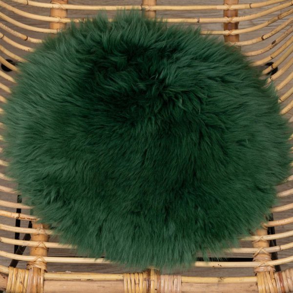 WOOOL Schapenvacht Chairpad - Australisch Groen (Close)