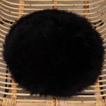 WOOOL Schapenvacht Chairpad - Australisch Zwart (Close)