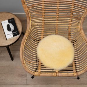 WOOOL Schapenvacht Chairpad - Medicinaal (Flat Lay)