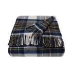 WOOOL Deken - TARTAN (Muted Blue Dress Stewart)