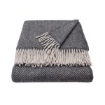 WOOOL Plaid - STELLA (Charcoal & Silver)