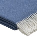 WOOOL Plaid - CASHMERE Classic (Donkerblauw) - Afbeelding 3