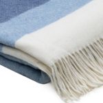 WOOOL Plaid - CASHMERE Stripe (Blauw) - Afbeelding 3