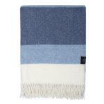 WOOOL Plaid - CASHMERE Stripe (Blauw) - Afbeelding 2