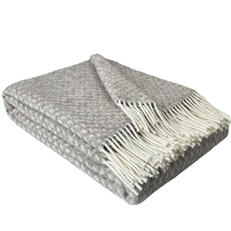 WOOOL Plaid - NORD (Beige) - Afbeelding 1
