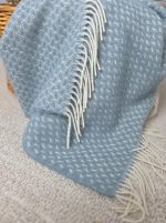 WOOOL Plaid - NORD (Lichtblauw) - Afbeelding 5