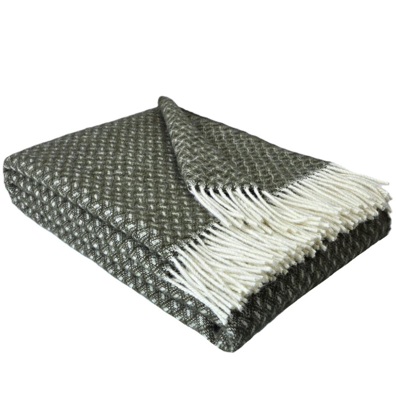 WOOOL Plaid - NORD (Mosgroen) - Afbeelding 1