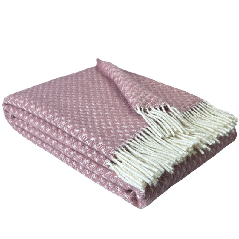 WOOOL Plaid - NORD (Roze) - Afbeelding 1