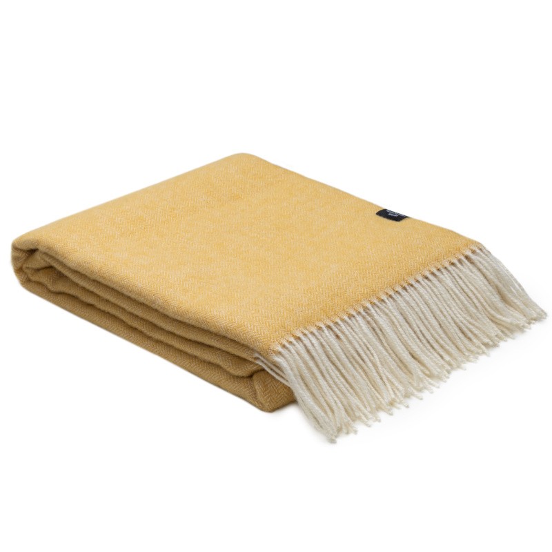 WOOOL Plaids aug23 WOOOL Plaid - ZELANDIA (Geel) - Afbeelding 1