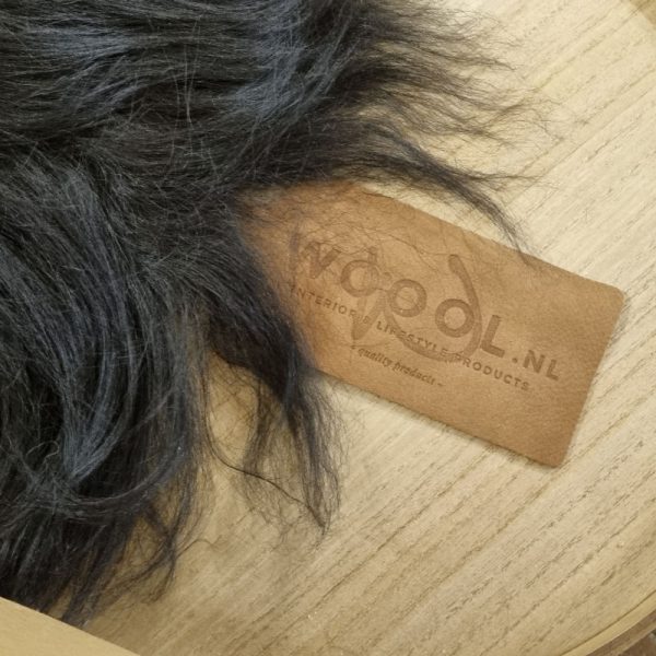 WOOOL Schapenvacht - IJslands Donker Grijs (Label)
