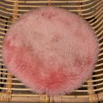 WOOOL Schapenvacht Chairpad - Australisch Roze (Close)