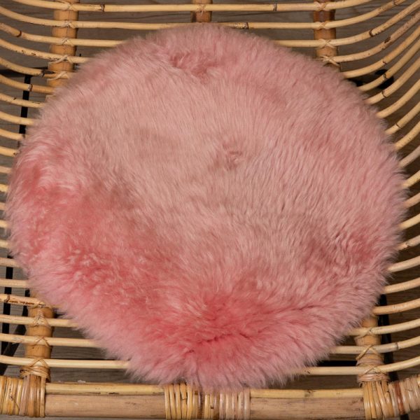 WOOOL Schapenvacht Chairpad - Australisch Roze (Close)