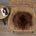 WOOOL Schapenvacht Chairpad - IJslands Bruin (Flat Lay)