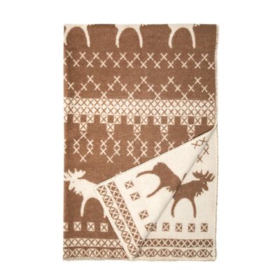 WOOOL Deken - REINDEER (Bruin)