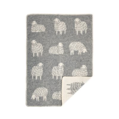 WOOOL Dekentje - SHEEP MIMA (Grijs)