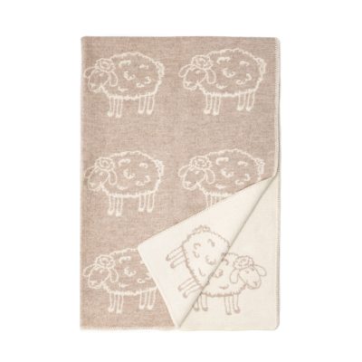WOOOL Kinderdeken - LITTLE SHEEP (Beige)