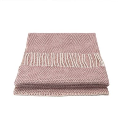 WOOOL Babydekentje - BEEHIVE (Dusky Pink)