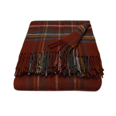 WOOOL Deken - TARTAN (Antique Royal Stewart)