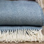 WOOOL Plaid - BEEHIVE (Petrol) - Afbeelding 3