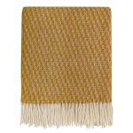 WOOOL Plaid - KUUSI (Okergeel) - Afbeelding 2