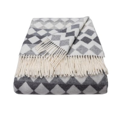 WOOOL Plaid - MERINO DIAMOND (Monochrome)
