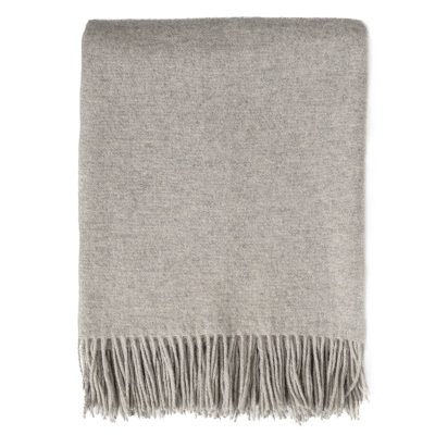 WOOOL Plaid - Merino Double Face (Licht Grijs)