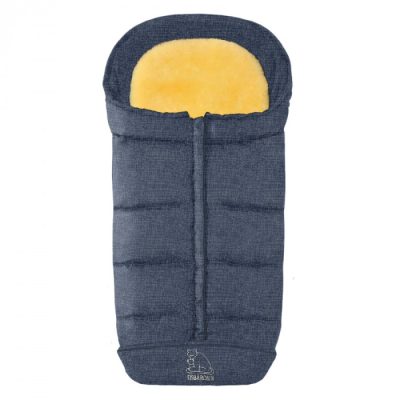 Schapenvacht Voetenzak - Comfort 2-in-1 (Donker Blauw)