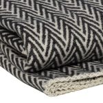 WOOOL Plaid - Cotton Herringbone (Charcoal) - Afbeelding 3