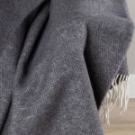 WOOOL Plaid - MERINO CLASSIC (Donkergrijs) - Afbeelding 3