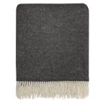 WOOOL Plaid - MERINO CLASSIC (Donkergrijs) - Afbeelding 2