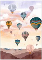Art Print - Airballoon Sky (40x50cm) - Afbeelding 3