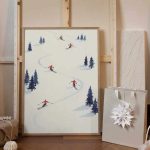 Art Print - Five Skiers (40x50cm) - Afbeelding 2