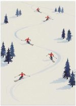Art Print - Five Skiers (40x50cm) - Afbeelding 3