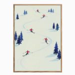 Art Print - Five Skiers (40x50cm)