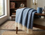 WOOOL Plaid - NORD (Blauw) - Afbeelding 4